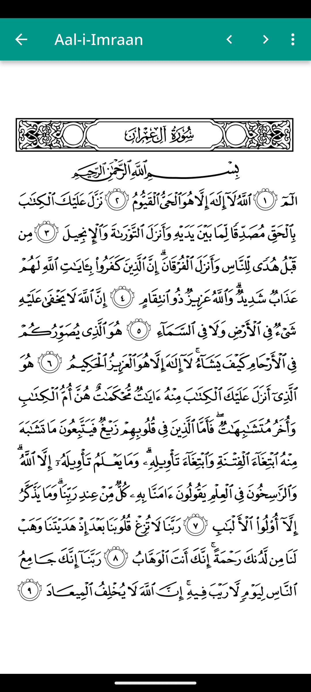 Arabic Reading View